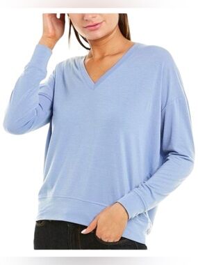 Vince Light Blue V-Neck Tee